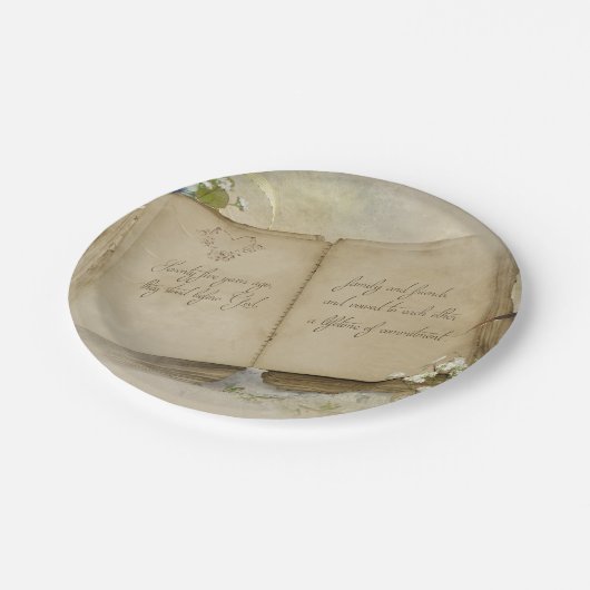 Buch zum 75. Jahrestag Pappteller (Schrägansicht)