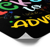 Buch zum Lesen des Abenteuerbücherbuches Poster (Ecke)