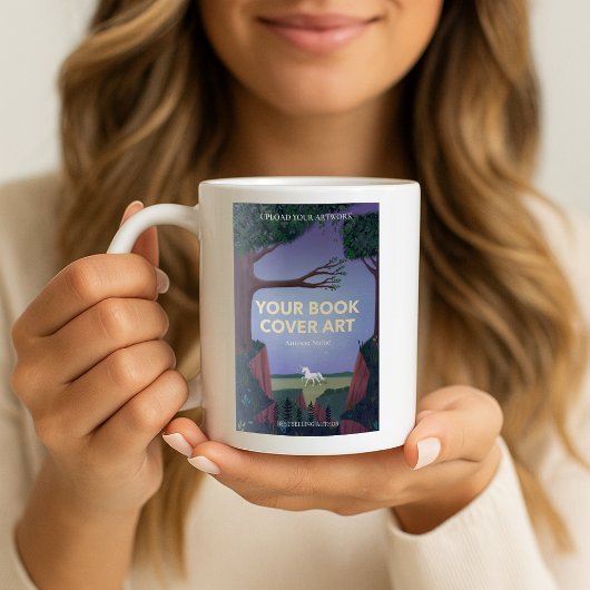 Buchabdeckung | Autor-Buch-Startaktion Kaffeetasse