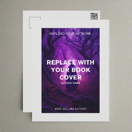 Buchabdeckung - Autorenwerbung Postkarte