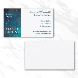 Buchabdeckung für White und Ocean Blue Visitenkarte