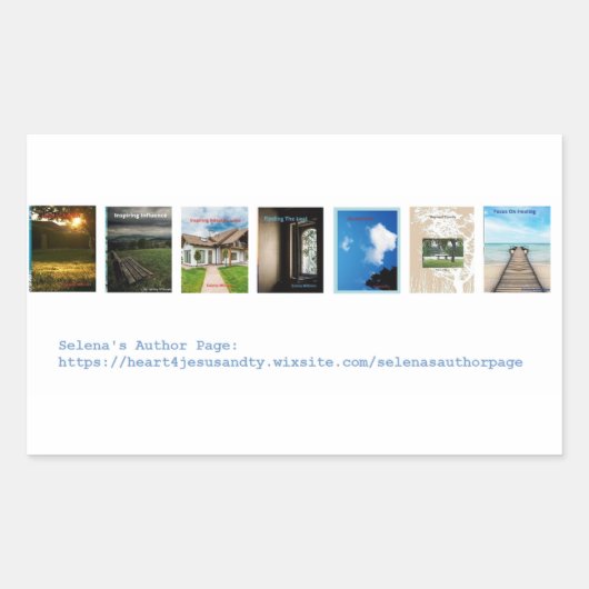 Buchabdeckung Rechteckiger Aufkleber (Vorderseite)