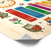 Buchabenteuer-Bibliotheksplakat Poster (Ecke)