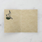 Buchan Abzeichen & Tartan Personalisiert Card Karte (Innenseite)