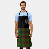 Buchan Clan Abzeichen & Tartan Kilt Schürze (Getragen)