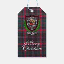 Buchan schottischer Clan-Tartan und -Wappen Geschenkanhänger