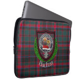 Buchan Scottish Clan Tartan and Crest  Laptopschutzhülle (Vorne Rechts)