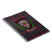 Buchan Scottish Clan Tartan & Crest Notizblock (Rechte Seite)