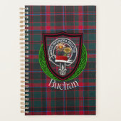 Buchan Scottish Clan Tartan & Crest Planer (Vorderseite)