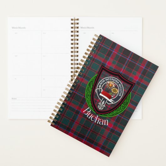 Buchan Scottish Clan Tartan & Crest Planer (Anzeige)