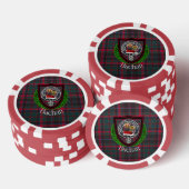 Buchan Scottish Clan Tartan & Crest Pokerchips (Stapel)