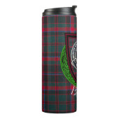 Buchan Scottish Clan Tartan & Crest Thermosbecher (Nach links gedreht)