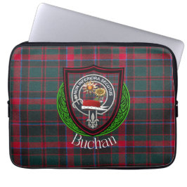 Buchan Scottish Clan Tartan und Wappen  Laptopschutzhülle