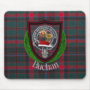 Buchan Scottish Clan Tartan und Wappen Mousepad