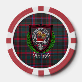 Buchan Scottish Clan Tartan & Wappen Pokerchips