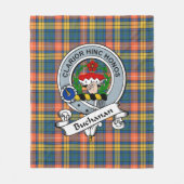 Buchanan Ancient Clan Abzeichen Tartan Kariert Fleecedecke (Vorderseite)