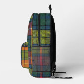 Buchanan Ancient Tartan Pattern Bedruckter Rucksack (Rechts)
