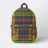 Buchanan Ancient Tartan Pattern Bedruckter Rucksack (Vorderseite)