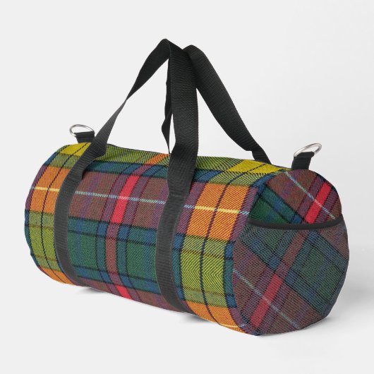 Buchanan Ancient Tartan Pattern Duffle Bag (Rechte Ecke)