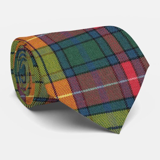 Buchanan Ancient Tartan Pattern Krawatte (Gerollt)