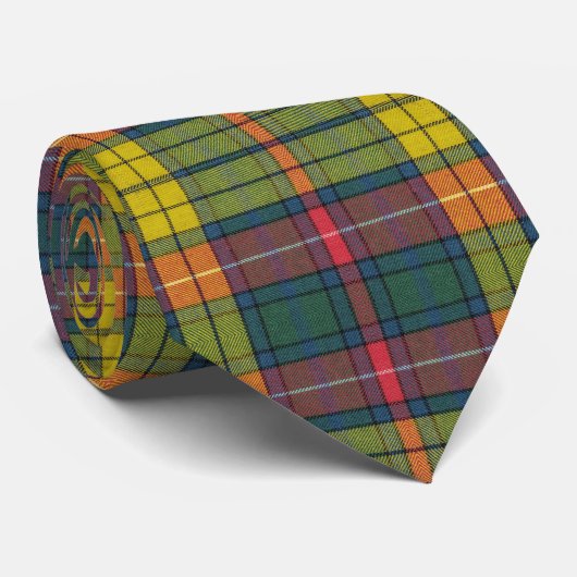 Buchanan Ancient Tartan Pattern Krawatte (Gerollt)