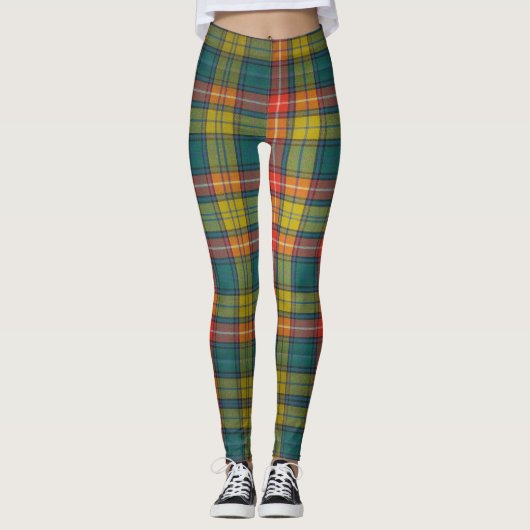 Buchanan Ancient Tartan Pattern Leggings (Vorderseite)
