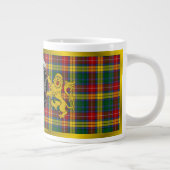 Buchanan Clan Abzeichen & Tartan Jumbo Tasse (Rechts)