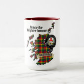 Buchanan Clan Abzeichen & Tartan Karte von Schottl Tasse (Zentrum)