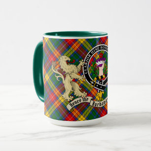 Buchanan Clan Abzeichen & Tartan Personalized Mug Tasse