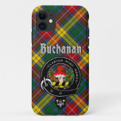 Buchanan Clan Abzeichen & Tartan Phone Case (Rückseite)