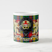 Buchanan Clan Abzeichen & Tartan Riesenkaffee Tass Jumbo-Tasse (Vorderseite)