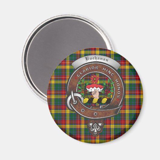 Buchanan Clan Badge Magnet (Vorderseite/Rückseite)