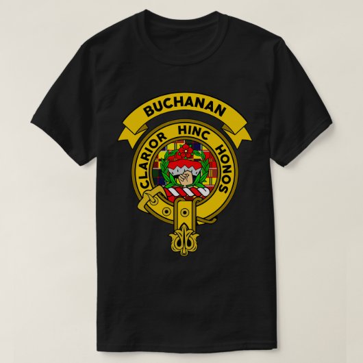 Buchanan Clan Badge Tartan T-Shirt (Design vorne)