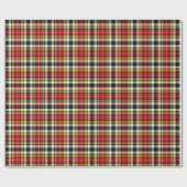 Buchanan Clan Dress Tartan Scottish Kariert Patter Geschenkpapier (Flach)