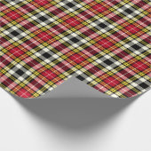 Buchanan Clan Dress Tartan Scottish Kariert Patter Geschenkpapier (Ecke)