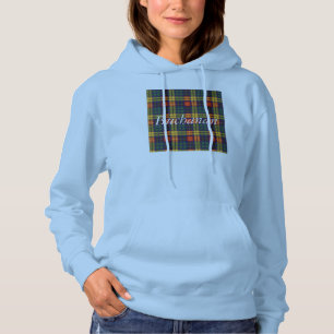 Buchanan-Clan karierter schottischer Tartan Hoodie
