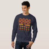 Buchanan-Clan karierter schottischer Tartan Sweatshirt (Vorne ganz)