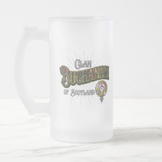 Buchanan Clan Mattglas Bierglas (Links)
