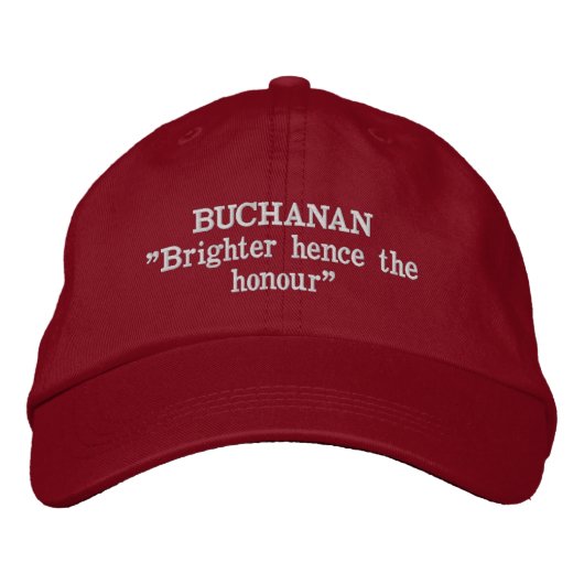 Buchanan Clan Motto bestickter Hut (Vorderseite)
