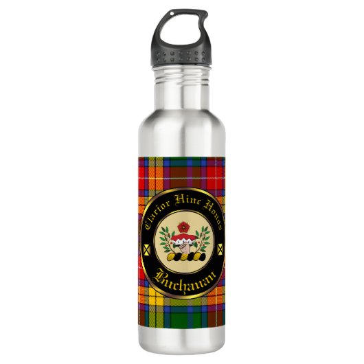 Buchanan Clan Stainless Steel Water Flasche Edelstahlflasche (Vorderseite)