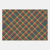 Buchanan Clan Tartan Kariert Weihnachten Geschenkpapier Set (Vorderseite 3)