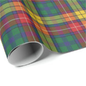 Buchanan Clan Tartan Karierte Musterferien Geschenkpapier (Rolleneckpunkt)
