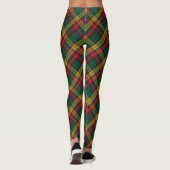Buchanan Clan Tartan Kariertes Muster Kleiner Leggings (Rückseite)