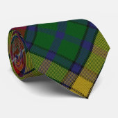 Buchanan Clan Tartan Kariertes Muster Krawatte (Gerollt)