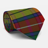 Buchanan Clan Tartan Kariertes Muster Krawatte (Gerollt)
