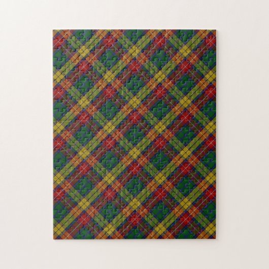 Buchanan Clan Tartan Kariertes Muster schwierig Puzzle (Vertikal)