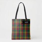 Buchanan Clan Tartan Kariertes Muster Tasche (Vorderseite)