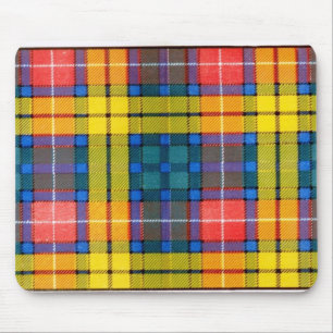 BUCHANAN-FAMILIEN-TARTAN MOUSEPAD