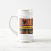 Buchanan-Familienclan karierter schottischer Kilt Bierglas (Links)