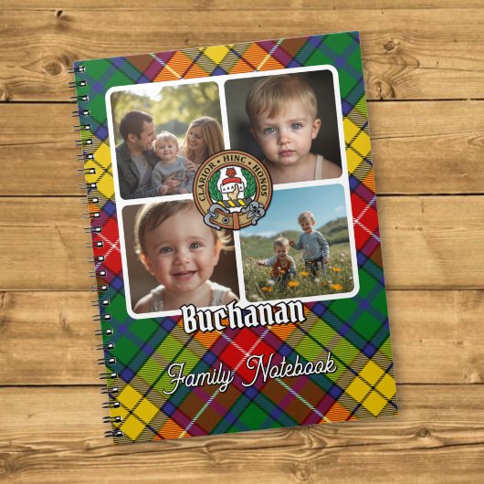 Buchanan Familienfoto-Collage Notizblock